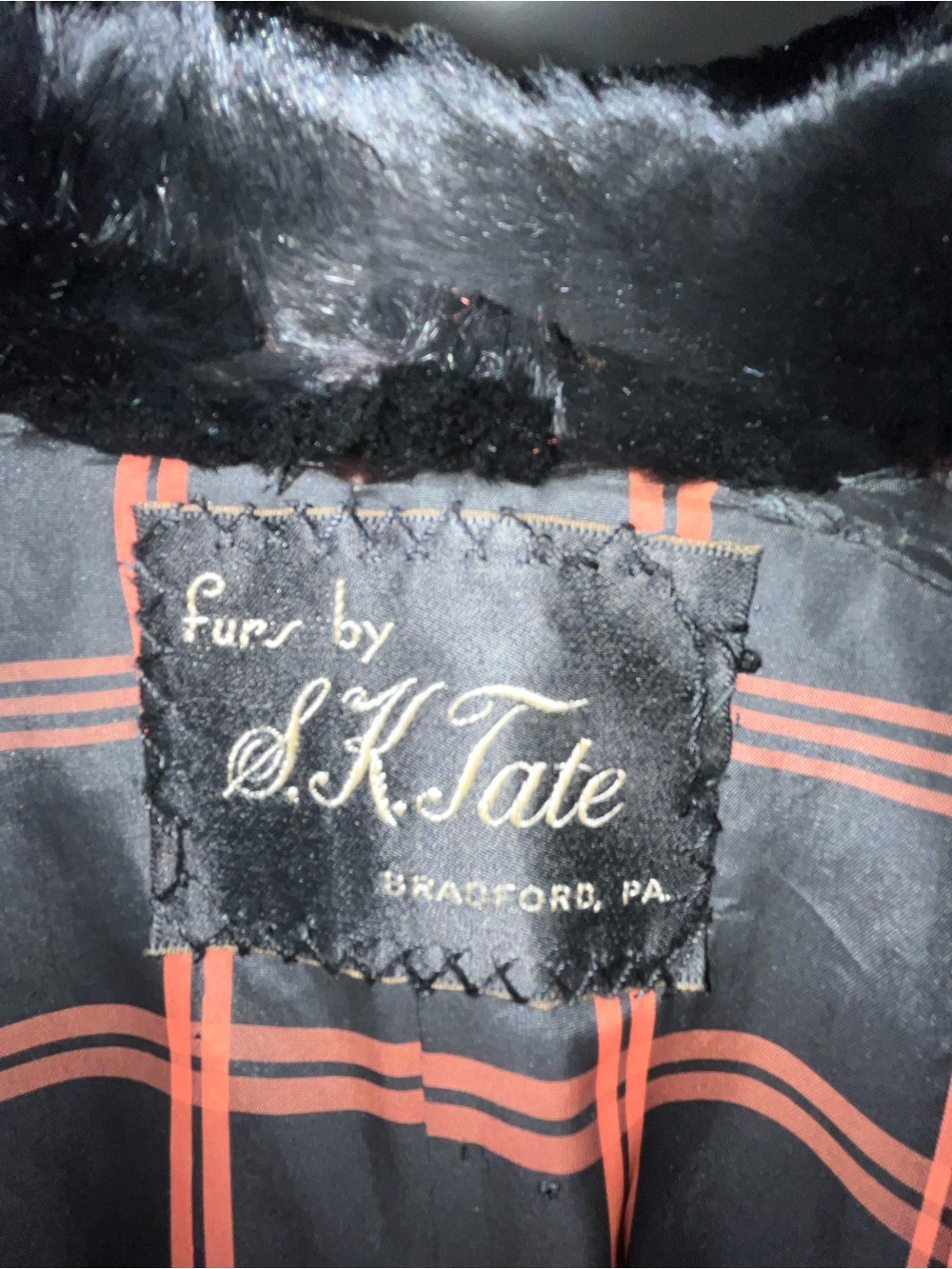 Black Mink Fur Women's Coat